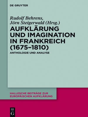 cover image of Aufklärung und Imagination in Frankreich (1675-1810)
